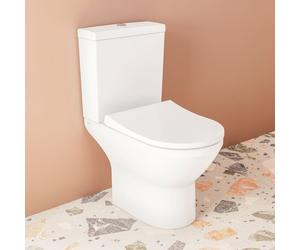 VitrA Integra WC a pavimento open back con VitrAFlush 2.0, 7044B003-0075, open back Integra bianco [WC > WC a Pavimento]