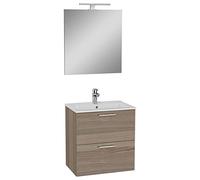 Vitra - Mia Mobile 59x61x39,5 cm per bagno con specchio, lavabo e illuminazione LED, Cordoba (MIASET60C) - MIASET60C