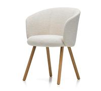 Vitra Mikado Sedia da Pranzo con Braccioli Avorio/Perla