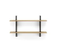 Vitra Rayonnage Mural Shelving Deep Nero/ Quercia