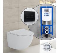 Vitra Sento set completo WC sospeso con elemento incasso neeos,, 7748B403-0075+16601BM#SET, Sento bianco [WC > WC con Elementi Incasso]