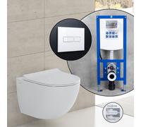 Vitra Sento set completo WC sospeso con elemento incasso neeos,, 7748B403-0075+16601WH#SET, Sento bianco [WC > WC con Elementi Incasso]