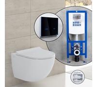 Vitra Sento set completo WC sospeso con elemento incasso neeos,, 7748B403-0075+16746BM#SET, Sento bianco [WC > WC con Elementi Incasso]