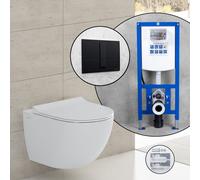 Vitra Sento set completo WC sospeso con elemento incasso neeos,, 7748B403-0075+16791BM#SET, Sento bianco [WC > WC con Elementi Incasso]