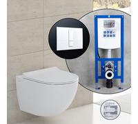 Vitra Sento set completo WC sospeso con elemento incasso neeos,, 7748B403-0075+16791WH#SET, Sento bianco [WC > WC con Elementi Incasso]
