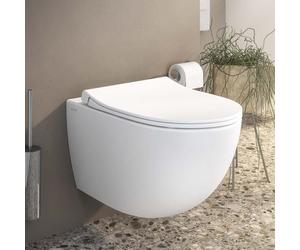 VitrA Sento WC sospeso a parete con VitrAFlush 2.0, 7748B003-0075, Sento bianco [WC > WC Sospesi]