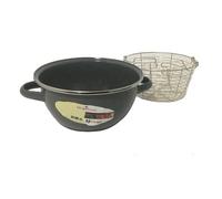 VITRINOR FRIGGITRICE 2 MANICI CM 20 K2 ACCIAIO SMALTATO VETRIFICATO
