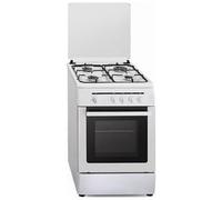 vitrokitchen - Cucina S0407438 a Gas 4 Fuochi Gas Forno 53L Colore Bianco