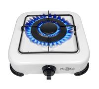 Vitrokitchen Piatto a Gas, Bianco, Standard