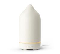 Vitruvi Diffusore di pietra in ceramica ad ultrasuoni per aromaterapia, decorazione per la casa, colore bianco, capacità 90 ml