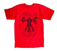 Vitruvian Deadpool Artista Super Eroe Villain Vintage MARVEL COMICS T Shirt