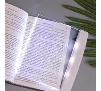 Vitrywei Multifunctional LED Flat-Panel Night Vision Reading Lamp, Booklights for Reading in Bed at Night,LED Flat Book Light,Illuminator Panel Plate Lamp Board,Bookmark Style Reading Light (White)