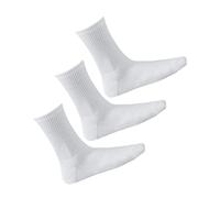 vitsocks Calzettoni Sportivi BAMBÙ Antiodore Spugna Uomo (3 PAIA) Calzini Skate Tennis Basket Tema American Crew Socks, 3x bianco, 43-46