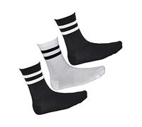 vitsocks Calzettoni Sportivi BAMBÙ Antiodore Spugna Uomo (3 PAIA) Calzini Tennis Skate Crew Socks Tema American Sport, 2x nero 1x bianco, 39-42