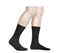 vitsocks Calzini Neri Eleganti Lisci Metà Polpaccio Uomo (3 PAIA) Cotone Premium Morbido, nero, 39-41