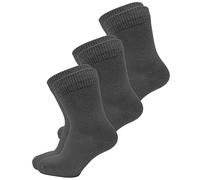vitsocks Calzini Sottili Leggeri 98% COTONE Morbide Bambini (3 PAIA) Unisex Anni 2-10, grigio, 27-30