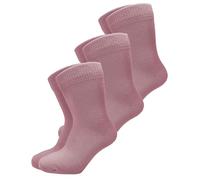 vitsocks Calzini Sottili Leggeri 98% COTONE Morbide Bambini (3 PAIA) Unisex Anni 2-10, rosa, 23-26