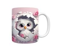 Vitsrisea 3d Owl Mug 11oz - Ceramic Special Fun Creative Novelty Coffee Mug | Ceramic Coffee Mugs For Java Milk Tea Lovers Owl Lovers Women Men Birthday Holiday Christmas Thanksgiving Celebration