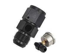 Vitsrisea Adattatore per manometro 'olio, per adattatori per tubi flessibili di pressione - Connettore sensore pressione filtro olio,Con porta misuratore 1/8NPT 4/6/8/10/12AN filettatura