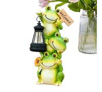 Vitsrisea Lampada Solare Da Giardino Statua Rana,Lampade Decorative Da Sentiero Rana Con Lanterna | da Giardino Decorazioni per Esterni,per il , Esterno, il Prato, Cortile, Sentiero, Terreno