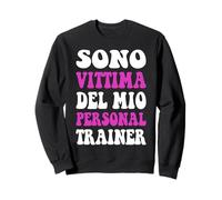 Vittima Personal Trainer Divertenti Palestra Fitness Donna Felpa