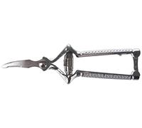 MASTICATORE LAMA CURVA ACCIAIO CROMATO MADE IN ITALY 18 CM