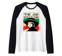 Vittoria del 125° Anno della Battaglia di Adua Menelik II Maglia con Maniche Raglan