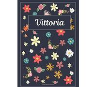 Vittoria: Taccuino | Diario | Sketchbook | 120 pagine | A4 | Bianco | Idee regalo