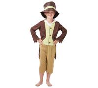 Vittoriano Borseggiatore Costume Ragazzi Oliver Twist Libro Giorno Bambini