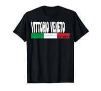 Vittorio Veneto City Italia Travel Lovers Bandiera Italia Maglietta