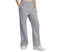 vittorio y Pantaloni Cargo Donna Vita Alta Pantaloni Baggy con Tasche Pantaloni Larghi Donna Streetwear Casual (IT, Testo, Taglia Unica, Regular, Regular, S/M, Grigio)
