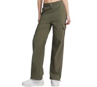 Vittorio y Pantaloni Cargo Donna Vita Alta Tasche Pantaloni Larghi Donna Streetwear Casual (IT, S/M, Verde)