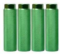 Viudecce 4 PZ Pioli per Bici, Pedali per Bicicletta nel Piombo Antiscivolo nel Lega di Alluminio Pioli BMX per Accessori per Biciclette per Assali da 3/8 Pollici, Verde