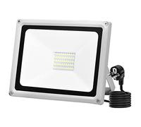 Viugreum 50W Faretti a LED per Esterni, 5000LM Super Luminoso Potenti Luci a LED per Esterno, con Spina, 6500K Impermeabile IP65 Faro LED Proiettore per Giardino, Patio, Parco, Garage