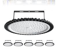 Viugreum 6 PACK 500W Proiettore Faretto LED Lampadario UFO Lampada Interni Industriale LED 50000LM 6500K, Impermeabile IP65 Fari Potente Risparmio Energetico Faretto per Soggiorno Officine e Case