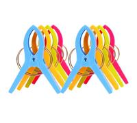 VIUWIZE Clip per asciugamani in plastica da 8 pacchi, clip per coperte antivento, impediscono agli asciugamani di volare via nel vento, adatti per asciugamani da bagno, vestiti, biancheria da letto