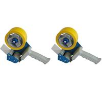 Viva 1384 Dispenser per Nastro da Imballo per Rotoli, 75 mm, Blu (Confezione da 2)