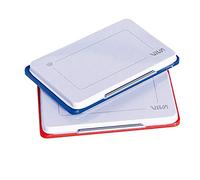 Viva 348R Cuscinetto di Tela per Timbri in Gomma, Struttura in Metallo e Bordo in Plastica, 110 x 70 mm, Rosso