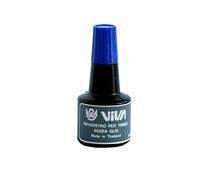 Viva 358B Inchiostro per Cuscinetto, Flacone da 30 grammi, a Base d'Alcol, Blu