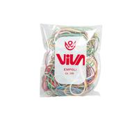 VIVA - A100 - Elastici ad anello - misure e colori assortiti - 100 gr - gomma - Viva - 34163 - Conf. da 1 Pz. - A100