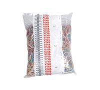 VIVA - A1000 - Elastici ad anello - misure e colori assortiti - 1 kg - gomma - Viva - 34523 - Conf. da 1 Pz. - A1000