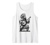 Viva Appalachia Native American Banjo Player Retro Canotta