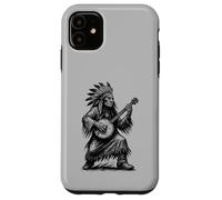 Viva Appalachia Native American Banjo Player Retro Custodia per iPhone 11