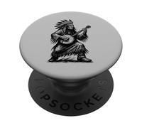 Viva Appalachia Native American Banjo Player Retro PopSockets PopGrip Adesivo