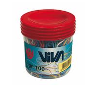 VIVA - C101 - Elastici ad anello - misure e colori assortiti - barattolo 100 gr - gomma - Viva - 34164 - Conf. da 1 Pz. - C101