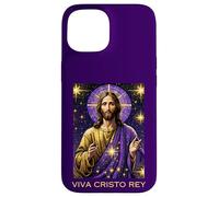 Viva Cristo Rey Cattolico Romano Gesù Cristo Re Custodia per iPhone 15
