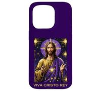 Viva Cristo Rey Cattolico Romano Gesù Cristo Re Custodia per iPhone 15 Pro