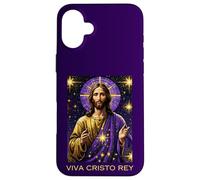 Viva Cristo Rey Cattolico Romano Gesù Cristo Re Custodia per iPhone 16 Plus