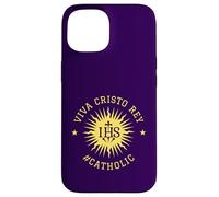 Viva Cristo Rey Cristo Re cattolico romano Custodia per iPhone 15