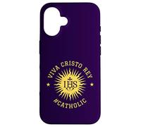 Viva Cristo Rey Cristo Re cattolico romano Custodia per iPhone 16